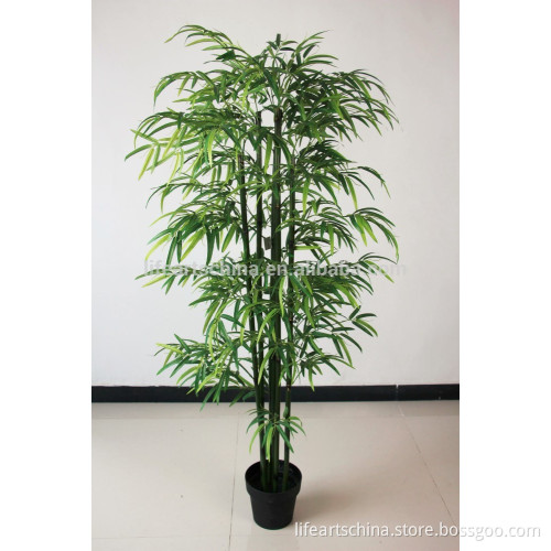 artificial tree, 170cm bamboo tree, 6 trunks, silk leaf, bamboo pole